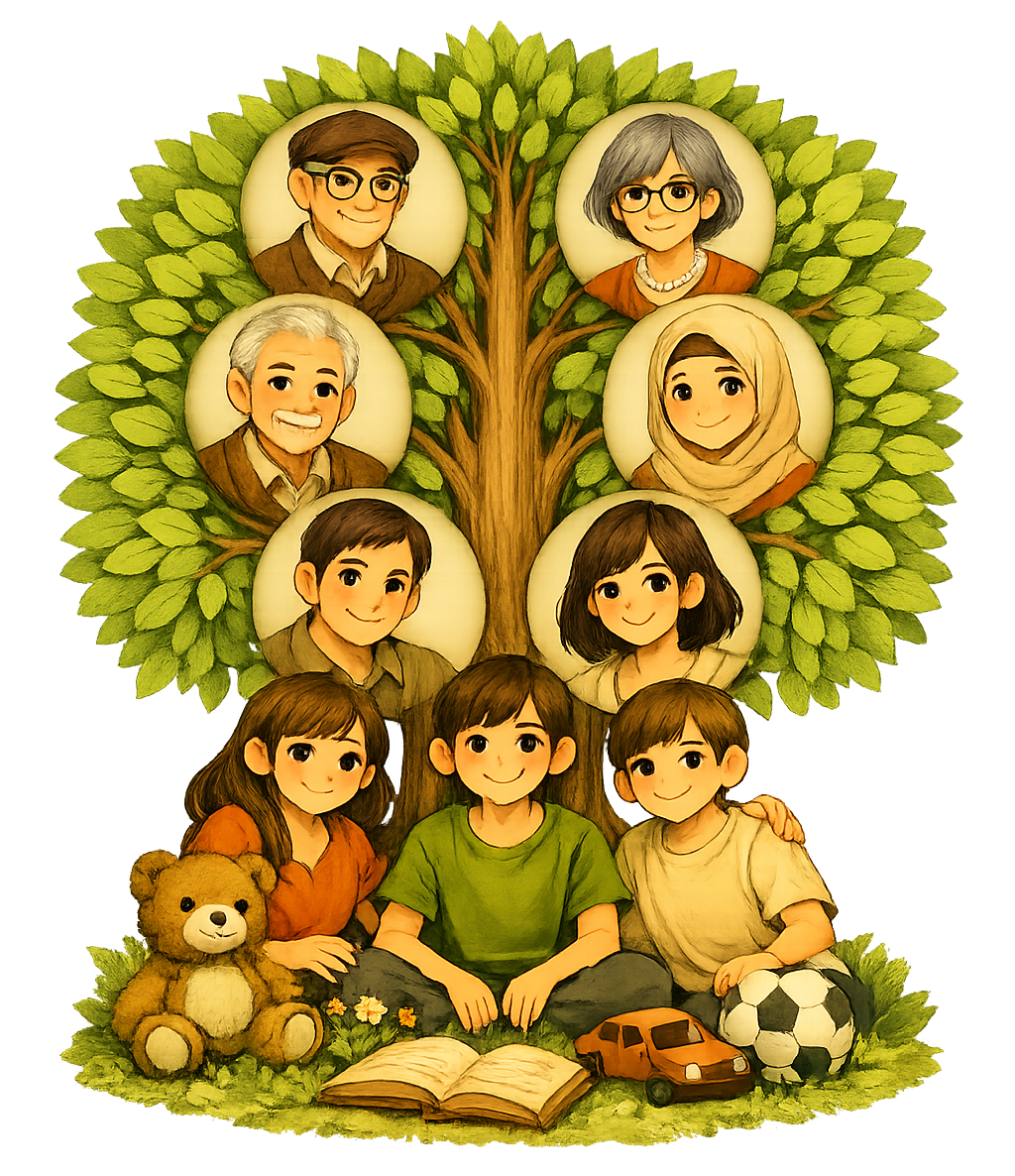 Ilustrasi Pohon Keluarga